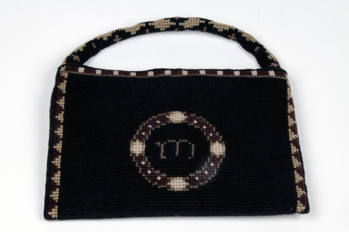 dark blue bag with handle