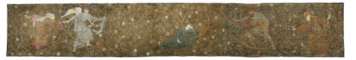 Long embroidered frieze
